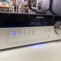 SONY　ソニー　コンパクトディスクレシーバー　HCD-SBT100　ラジオ　AM/FM　CD　Bluetooth　オーディオ　リモコン欠品　稼働確認済　中古　③の画像