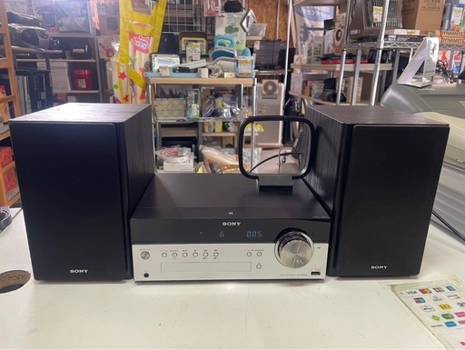 SONY　ソニー　コンパクトディスクレシーバー　HCD-SBT100　ラジオ　AM/FM　CD　Bluetooth　オーディオ　リモコン欠品　稼働確認済　中古　③