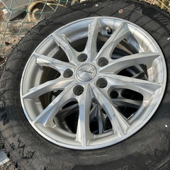 タイトル  NEXEN スタッドレス 195/65R15 2021年製 溝9分山 Exceederホイール付 4本 セレナC25使用の画像