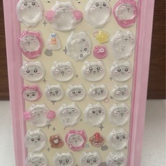 ちいかわシール　2枚　ちいかわウォーターシール　ぷくぷくシール 3Dステッカー　ボンボンドロップ　シール　訳あり　ちいかわシールの画像