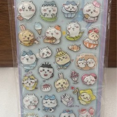 ちいかわシール　2枚　ちいかわウォーターシール　ぷくぷくシール 3Dステッカー　ボンボンドロップ　シール　訳あり　ちいかわシールの画像