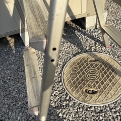 【お取引中】3段　アルミ脚立　中古の画像