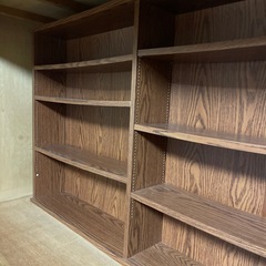 本棚 横長　の画像