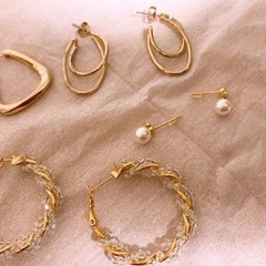 金属イヤリング　4点の画像