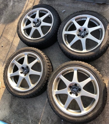 215/45R17 17&times;7JJ PCD100 OFF35　17インチ　スタッドレスタイヤ　エンケイホイール