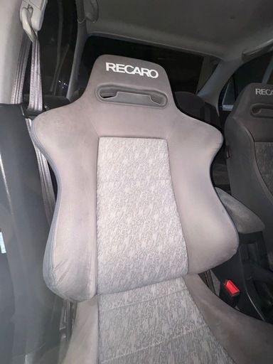 ekシビック用シートレール2個付 SR-2 RECARO セミバケットシート2脚セット