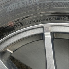 冬タイヤ ホイール付き 4本セット 215/60R17（中古）の画像