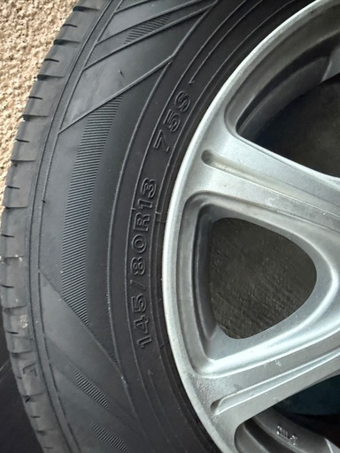 タイヤホイールセット145/80R/13  4本