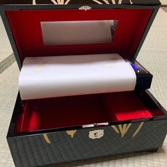 新品未使用　会津塗り宝石箱　オルゴール付きの画像