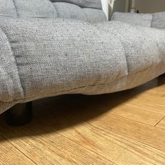 2人掛けソファ　リクライニング　グレー【1/23まで
】の画像