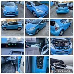 トヨタ　アクア　車検2年付 39000km. 車検付き 陸送可 ローンの画像