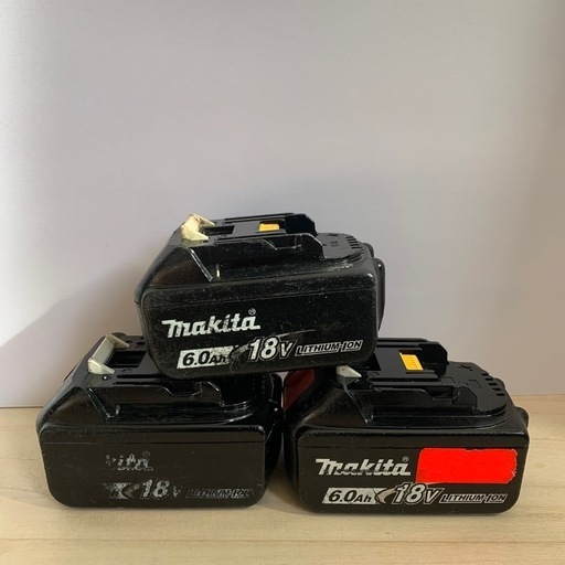 マキタバッテリー18v 6ah確認済み