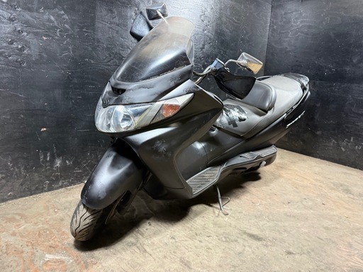 ★支払総額4.8万円★定休日なし！いつでも現車確認可能です！ スズキ スカイウェイブ250S マッド CJ43A バッテリー新品！ ４ストインジェクション！ Sタイプ！ サイスタ付き！ ナックルガード！
