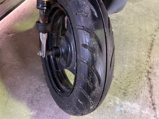 【売約済】実働 BT新品 バリ溝 スズキ CA45A レッツ4　4スト原付 インジェクション スクーター ブラック