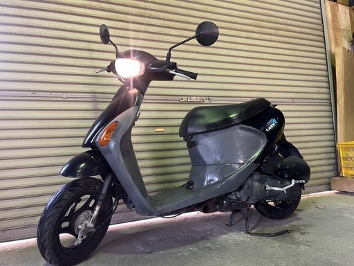 【売約済】実働 BT新品 バリ溝 スズキ CA45A レッツ4　4スト原付 インジェクション スクーター ブラック