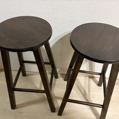 木製スツール☆カウンターチェアの画像