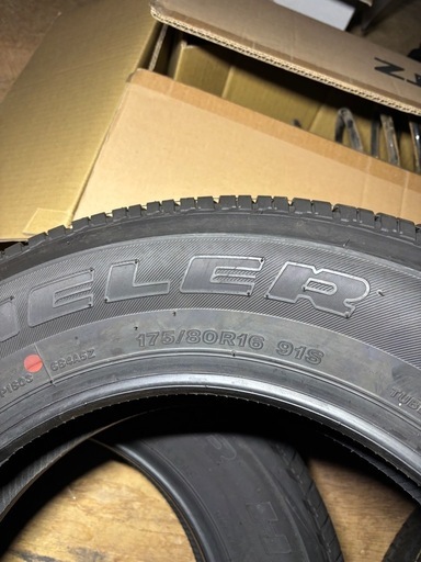 ブリヂストン　デューラー　タイヤ　175/80R16 新車外し