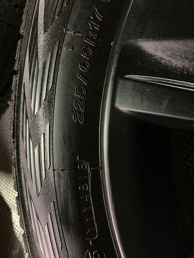 トヨタハリアー純正スタッドレスBLACK塗装