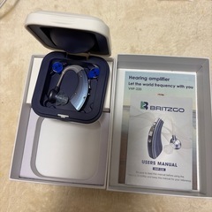集音器 補聴用アンプ 耳掛け式 ノイズ軽減 両耳兼用 500時間バッテリー持続の画像