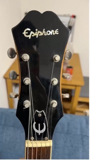 【3月引越し限定】【ケース付】 Epiphone Casino Natural 付属品セット（ヘッドホン等）