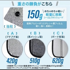 日産 セレナ　
C28専用サンシェード(収納袋付)の画像