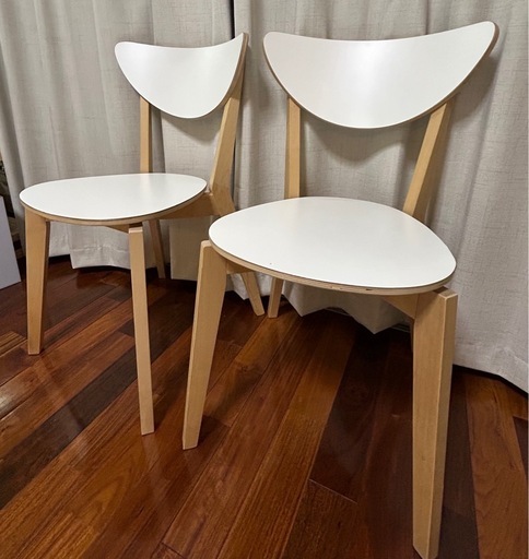 IKEA NORDMYRA イケアダイニングチェア2脚 (りつか) 瀬戸口の椅子