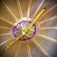 ★【24Kゴ－ルド・ロ－ズ型ブレスレット】★新品未使用★の画像