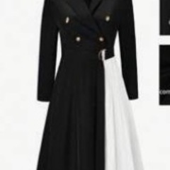 未使用 ワンピース モノクロ SHEIN の画像