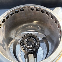 ■中古品 マルゼン 中華レンジ スープ ゆで麺 MRS-173E LPガス プロパンガス 2022年 3口レンジ 1800ｘ750ｘ720ｍｍ 動作問題なし■の画像