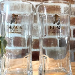 【新品未使用】ブラックニッカ公式ロゴ入りグラス ブラックニッカウイスキー２個セットの画像