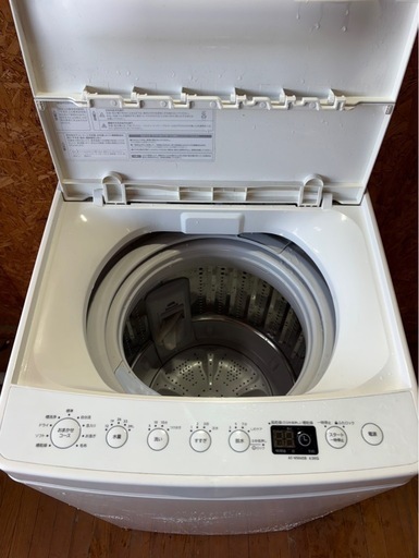 A1810 Haier TAG label 縦型洗濯機 4.5kg 2019年製