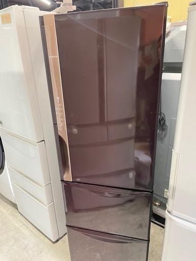 北九州市内配送無料　保証付き 日立R-K320HV 冷蔵庫 Kシリーズ ダークブラウン [315L /3ドア /右開きタイプ