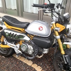 リアキャリア+カスタムシート　モンキー125　セット販売　タンデムシート段付きシート　6cmローダウン　　の画像