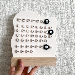 インテリア カレンダー 木製 デスクトップ おしゃれ 韓国 韓国インテリア 北欧の画像