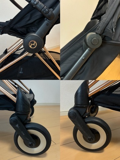 ★美品★サイベックス　コヤ　ベビーカー　Cybex coya  ブラック×ローズゴールド