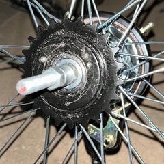 26インチ　後輪　スプロケ外れません
の画像