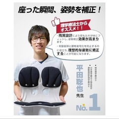 姿勢補正クッション ブラウン 新品未使用　猫背矯正 骨盤矯正　理学療法士オススメ⭐️の画像