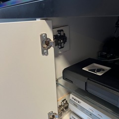 IKEA カラックス　モノクロ　廃盤色＋ガラス棚板8枚の画像