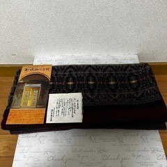 美品希少品　北海道旭川優佳良織手織り毛100%    特大ブランケット　ストール　約180x90の画像