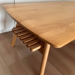 ローテーブル リビングテーブル コーヒーテーブル 天然木の画像