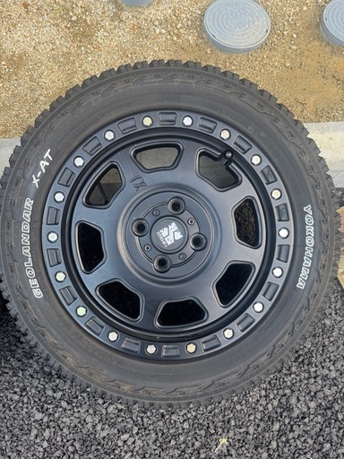 エクストリームJ XJ07 15インチ 4.5J +43 4-100 サテンブラック　YOKOHAMAジオランダーX-AT 165/6