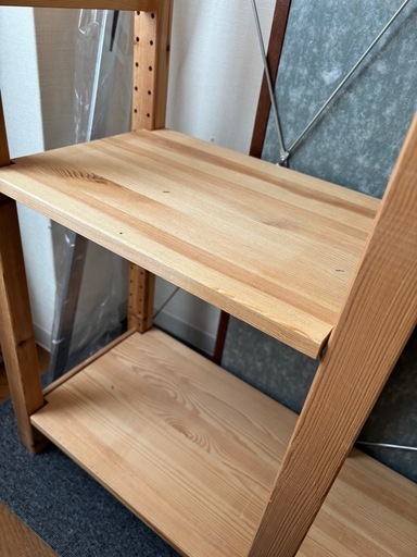 IKEA　イーヴァル　パイン材シェルフユニット