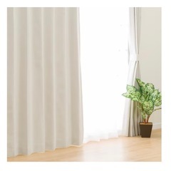 カーテン 2枚 ニトリ 遮光 アイボリーの画像