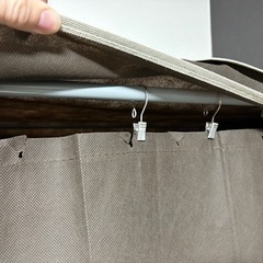 引越し処分　ニトリのカバー付きハンガーラックの画像