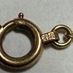 ☆本物18金☆ K18 YG 3.7g ネックレス 42cm レディース メンズ 刻印あり K18 アクセサリー の画像