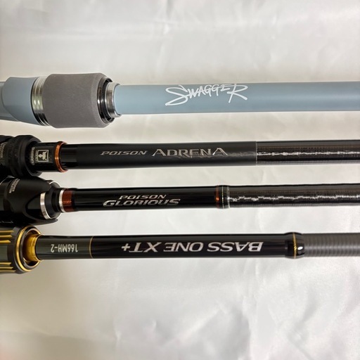 ☆美品☆バス釣り引退セット　ロッド4本