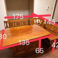 （決まりました）収納テーブルと椅子セットの画像