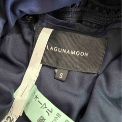 ラグナムーン LagunaMoon レースワンピース S ネイビーの画像