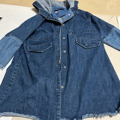 アズール　バイマウジー　デニムコート  AZUL by moussy 140センチの画像