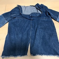 アズール　バイマウジー　デニムコート  AZUL by moussy 140センチの画像